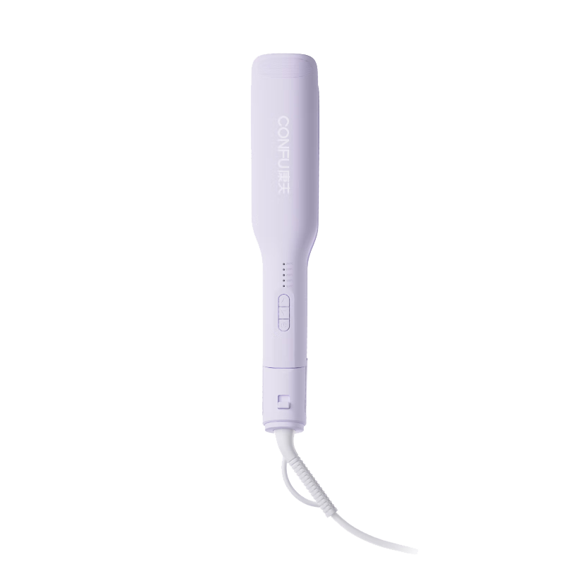 CONFU L2 Purple Hair Straightener and Curler Flat Iron Negative Ion Hair Care Dual-Use Men's Hair Straightener Heat Protection Bangs Clip Student Dorm Birthday Gift