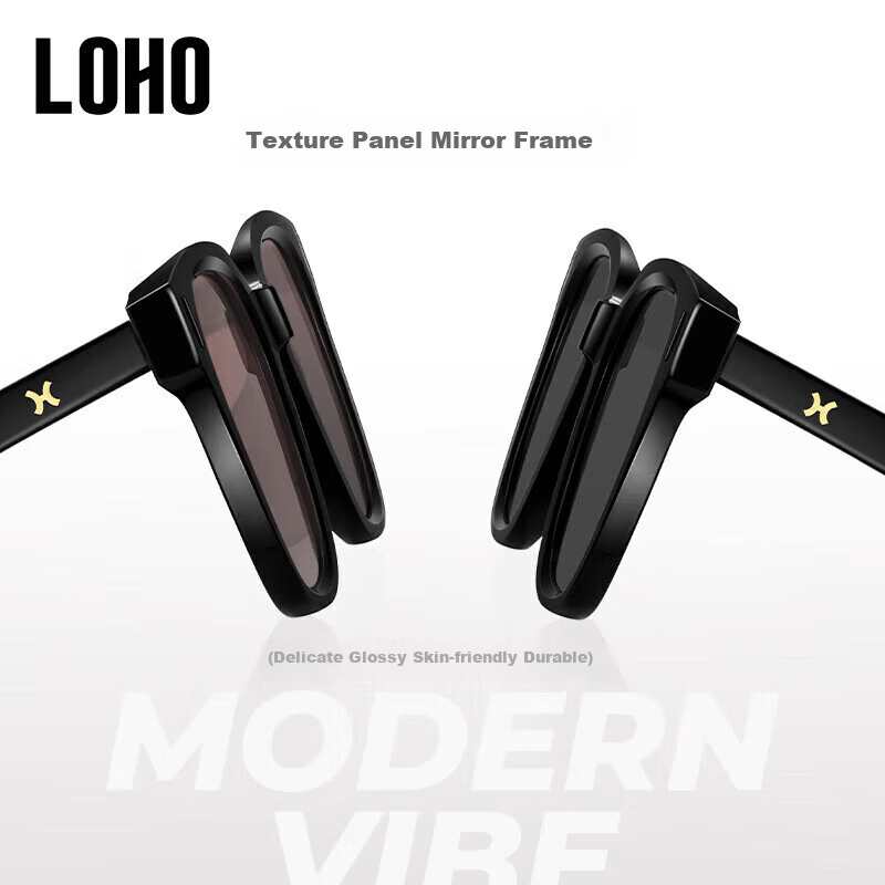 LOHO 2025 New Sunglasses for Women, Square Frame, UV Protection, Fashionable Men's Driving Sunglasses, Anti-UV Eyes, LH09638