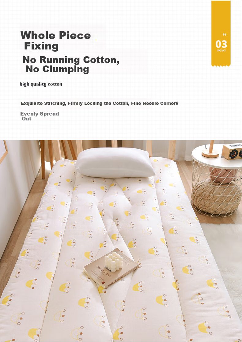 Yunjin Cotton Mattress Pad, Xinjiang Quilt, All-Cotton Single Bed Pad, Small Crown, 0.9-Meter Bed 5