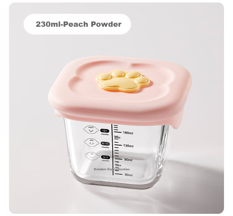 Shiyuejiejing Baby Food Storage Container, Glass Food Preservation Box, Infant Food Storage Jar, Suitable for Steaming, Cooking, And Freezing 17