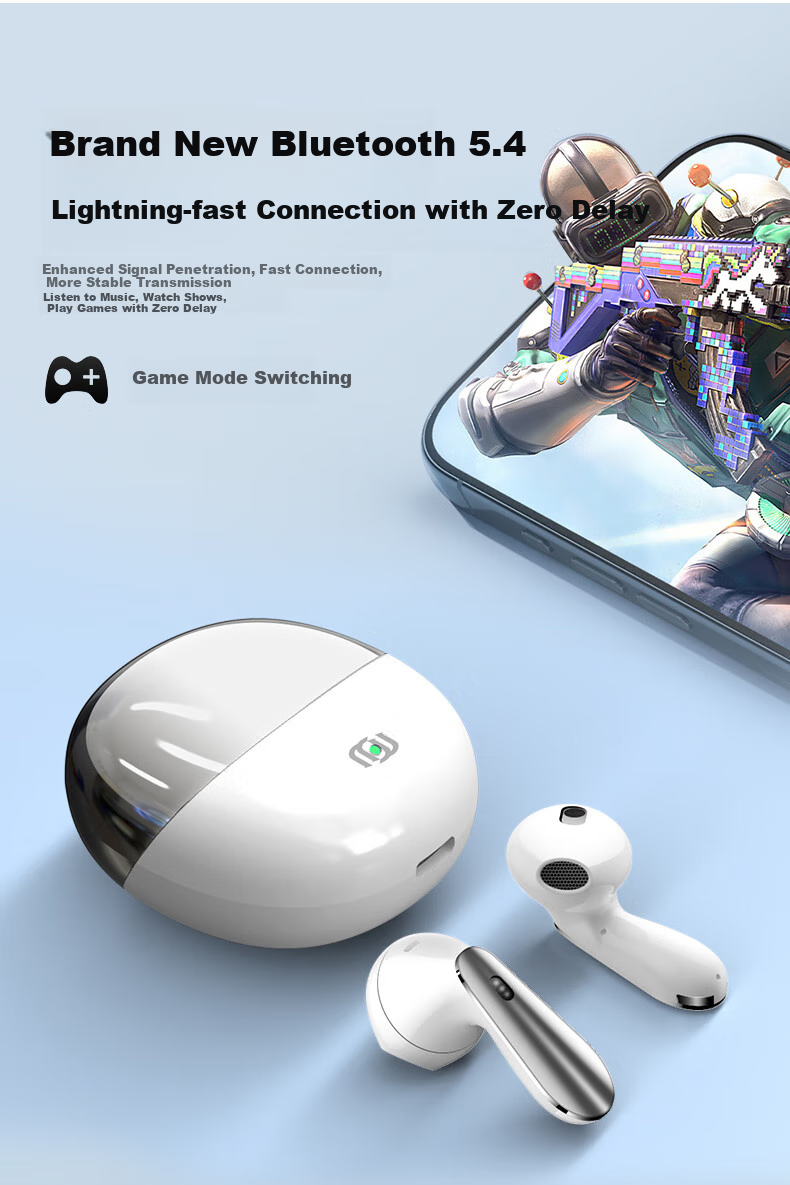 Jingji Ultra-Long Battery Life Sports Running Fitness Sweat-Resistant Comfortable Long-Wear Non-Painful Open-Air AI Calling Noise-Cancelling Bluetooth Headphones, 2026 New Model Compatible with Apple Huawei Xiaomi 12