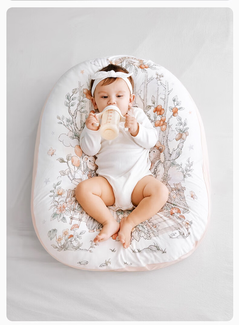 BUBBLE TREE [0-2 Years Old] Newborn Baby Extra Large Spine Support Inclined Pillow, Anti-Reflux And Gas Relief, Baby Feeding And Sleeping Aid 6