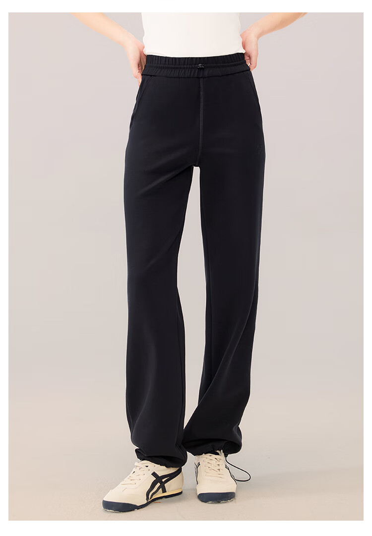 RA&RN / Love As You 2025 Autumn New Women's Sports Casual Pants Elastic Waist Loose Wide-Leg Draped Straight-Leg Trousers 12
