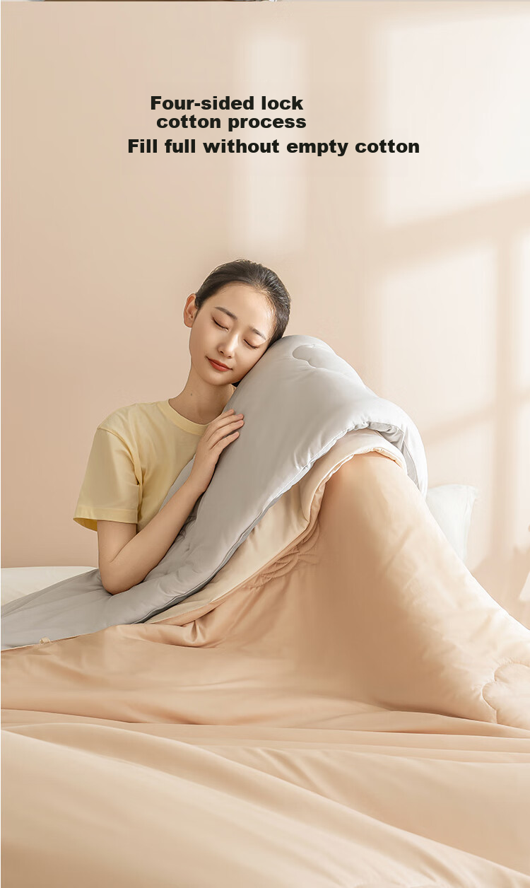JD Original Cotton Comforter Set, Xinjiang First-Grade Cotton, Two-In Quilt for Winter, Approximately 8.8 Jin (4.4 Kg), 2x2.3m 13