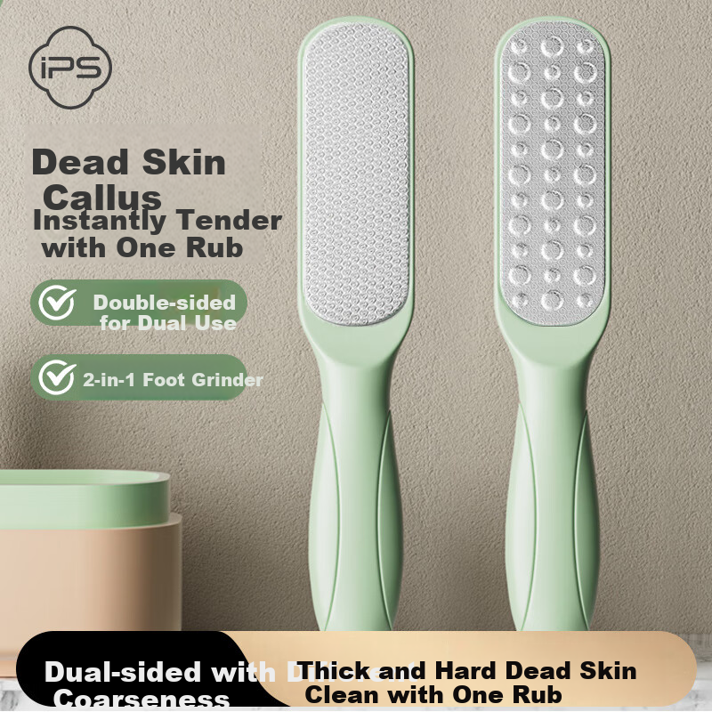 Baoshi Foot Scrubber, Pumice Stone for Removing Dead Skin And Calluses, Double-Sided Heel Scraper for Thick Skin, Portable