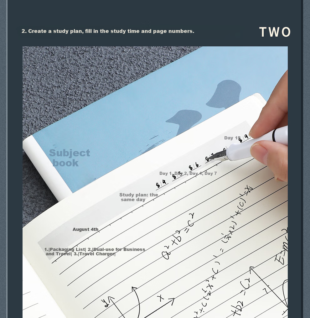Faramon B5 Subject-Specific Thick Leather Notebook for High School Students, Complete Set of Subject Error Correction Books for Chinese, English, Physics, Mathematics And Other Subjects, Homework Notebook for First-Year Middle School Students 7