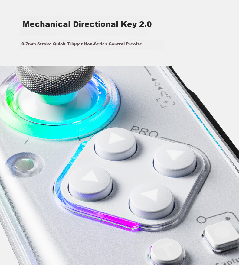 Aolion J20Pro Knight Switch Controller JoyCon Split Controller HD Vibration NS2 Wireless Bluetooth Macro Programming Pokémon ZA Mario Party NFC Left and Right Game Controller 7