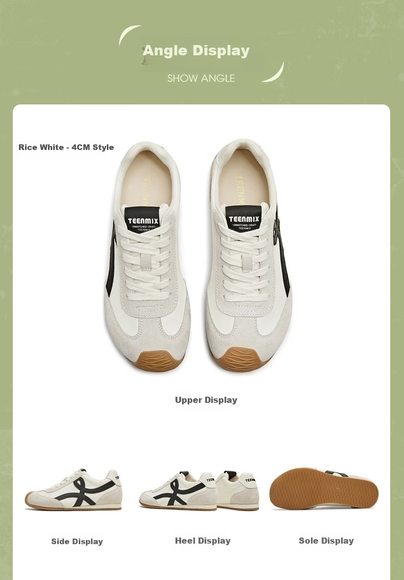 TEENMIX Rainbow Filling Candy, Height-Increasing Thick-Soled Red Forrest Gump Sneakers, Casual Sports Shoes 17
