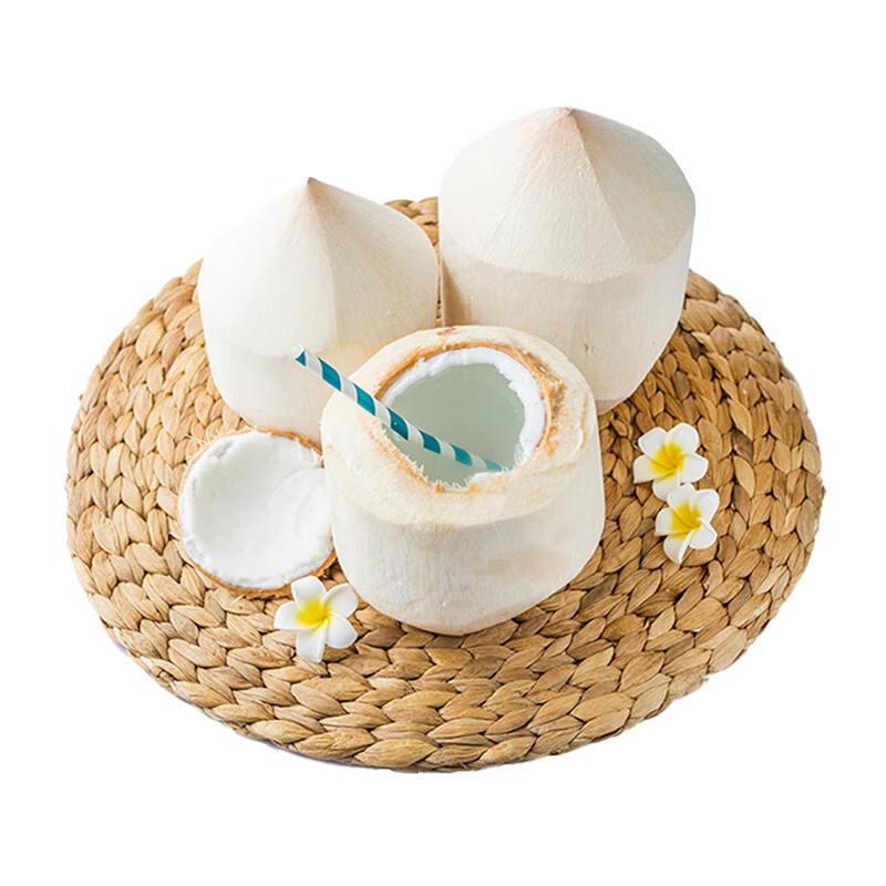 京鲜生 泰国进口椰青 4个装 大果单果900g+ 水果 送礼 源头直发包邮