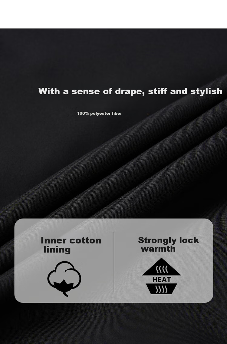 DANCING WOLVES [Stylish And Structured] Fashionable Baseball Jacket Versatile Outerwear Men's Casual Jacket, 001 Black, L(175) 3