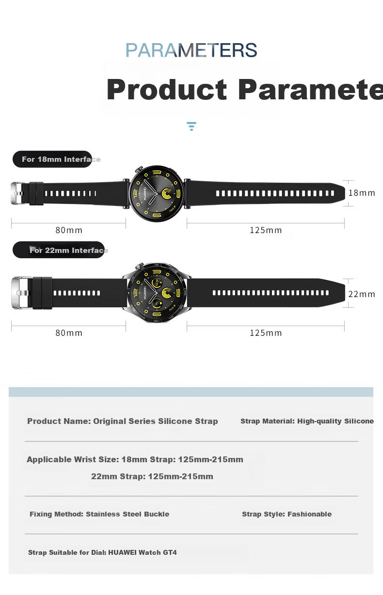 Binghong Compatible with Huawei GT6 Watch Band, Huawei Runner 2 Watch Band, GT5 GT6 Pro GT5 Pro Watch5 4Pro GT4 GT3 Watch, Silicone Strap for Men And Women - Black 22mm 3