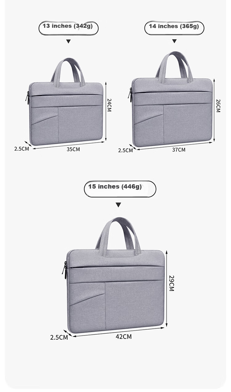 BUBM Laptop Sleeve for Apple, Dell, And ASUS Computers, Handheld 13.3-Inch Air Pro Notebook Protective Case, Thin Briefcase, Business Inner Bag for Men And Wome 11