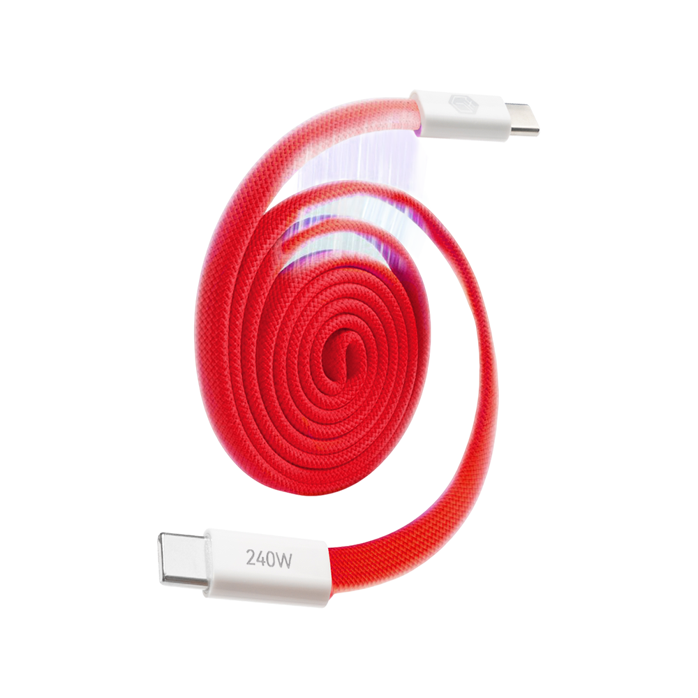JD Jingzao PD 240W Magnetic Type-C to Apple 16/17 Charging Cable Braided Fast Charging Car Cable 1m for Apple Tablet Laptop