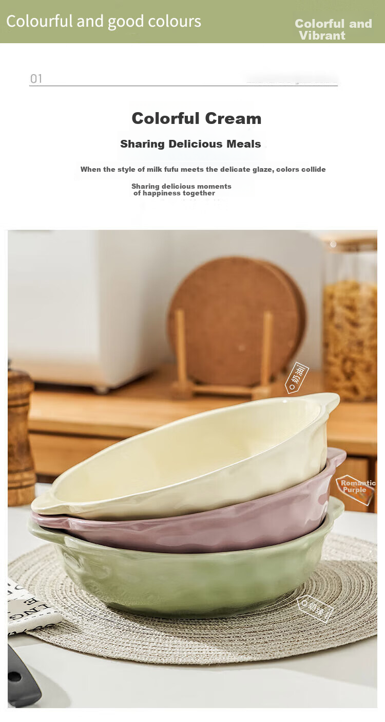 Canjiangjun Pickled Fish Soup Bowl, Large Ceramic Underglaze Colored Double-Ear Embossed Soup Pot for Home Use, White, 12 Inches 2