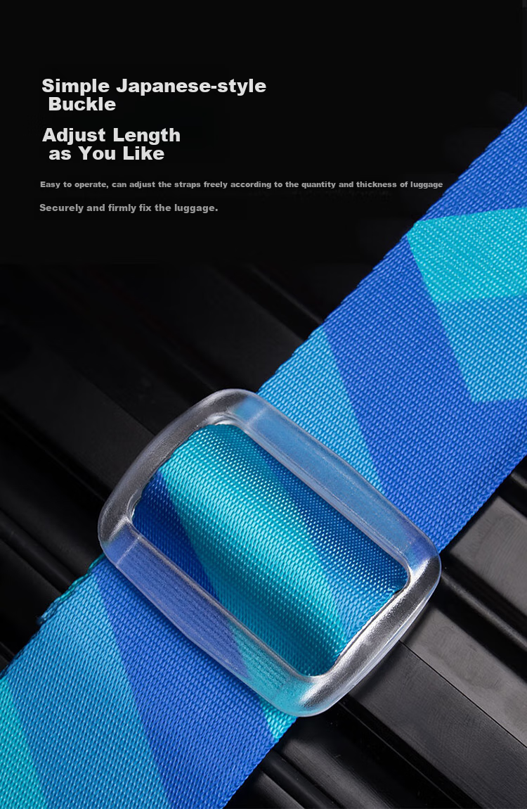 Pack All Luggage Straps for International Shipping, Suitcase Binding Fasteners, Anti-Explosion Safety Packing Straps, Blue 3