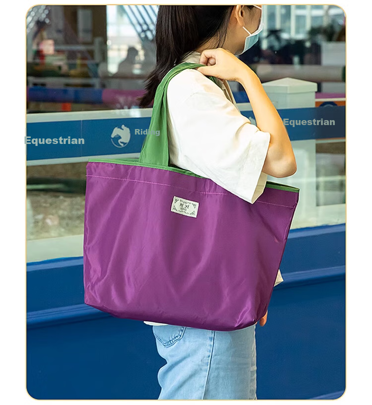 Banzheni Shopping Bag, Large Capacity, Foldable, Portable for Travel, Eco-Friendly, Grocery Bag, Thickened, Handheld, Waterproof Canvas Tote 9