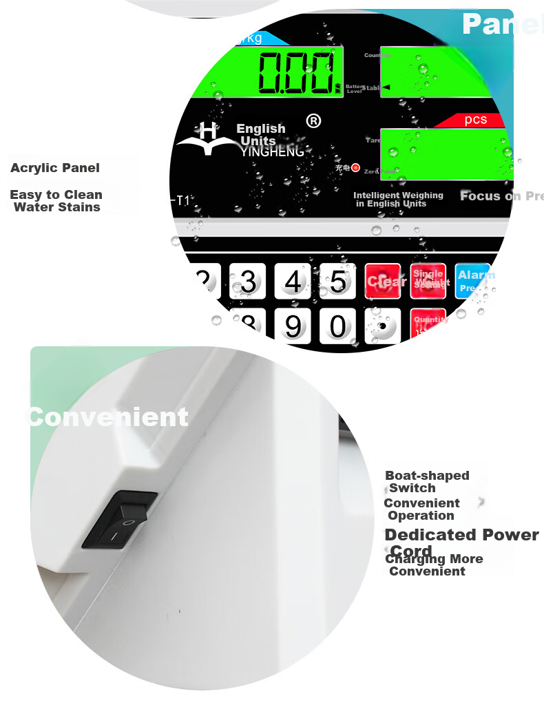 Yingheng Precise Electronic Scale, Platform Scale for Market Use, High-Precision Foldable Electronic Scale, Pricing Scale, Weighing Scale, 150kg Capacity 7