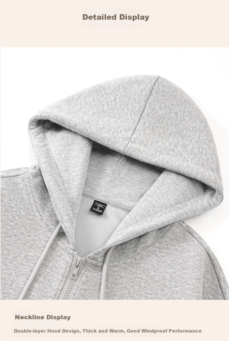 Baleno Hooded Cardigan Jacket for Men, Zip-Up Sweatshirt, New Spring And Autumn Style, Solid Color, High-Quality Men's Outerwear, Casual Hooded Top 15