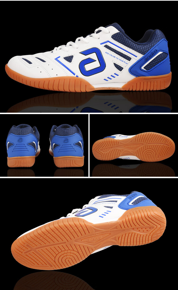 ANDRO An Duo Table Tennis Shoes Men Women Non-slip Wear-resistant Sports Shoes Tianrui TORIN Platinum Size 40 10