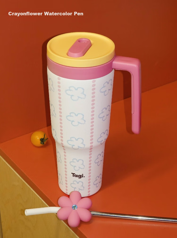 Tagi, Tiaohua Tiantan Straw Autumn And Winter Insulated Cup, 316L Stainless Steel Inner Liner, Duntun Cup, Hot Water Cup, Mid-Autumn Festival Gift 5