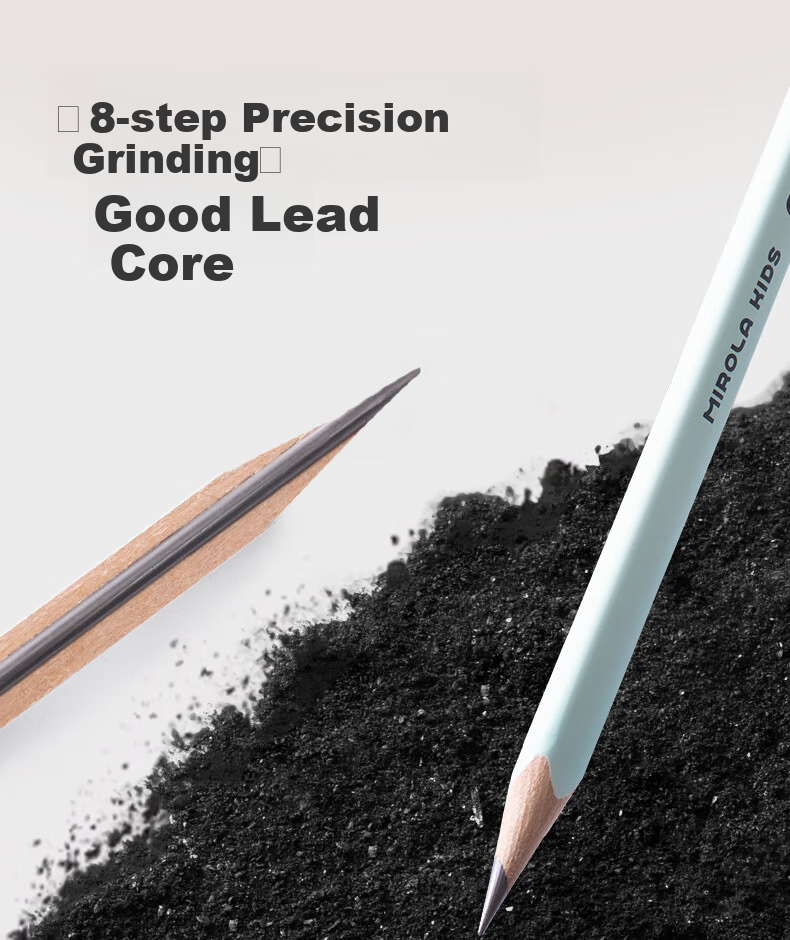 Meiletongnian [Best-Selling Product] Cloud-Like Comfortable Grip Pencil for Primary School Students, Non-Toxic 2B Pencil for Exams, 12-Pack Children's Pencils, Kindergarten Posture-Correcting Hexagonal Barrel Pencil 3