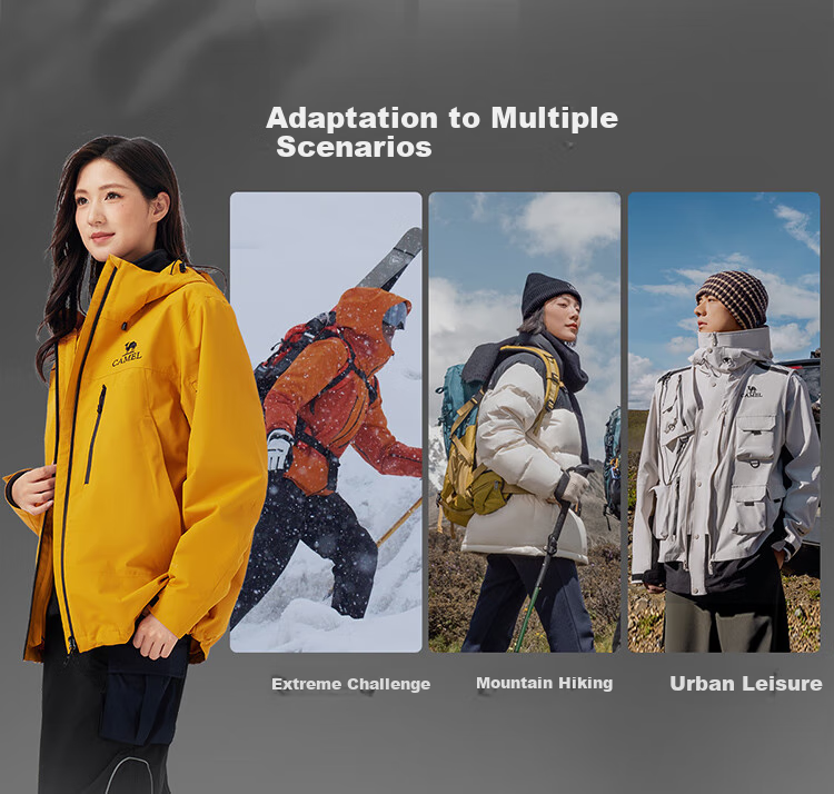 CAMEL (CAMEL) 【Wang Junkai's Choice - Rain God Cruiser】Outdoor 3-in-1 Fleece Assault Jacket 2025 New Model Coat 17