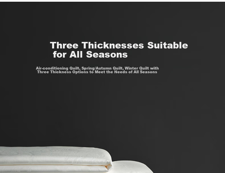 MIDO HOUSE Mingdu 60% Pure Cotton Silk Comforter, 100% Silk Spring And Autumn Quilt, Four Seasons Duvet, 220*240cm 9