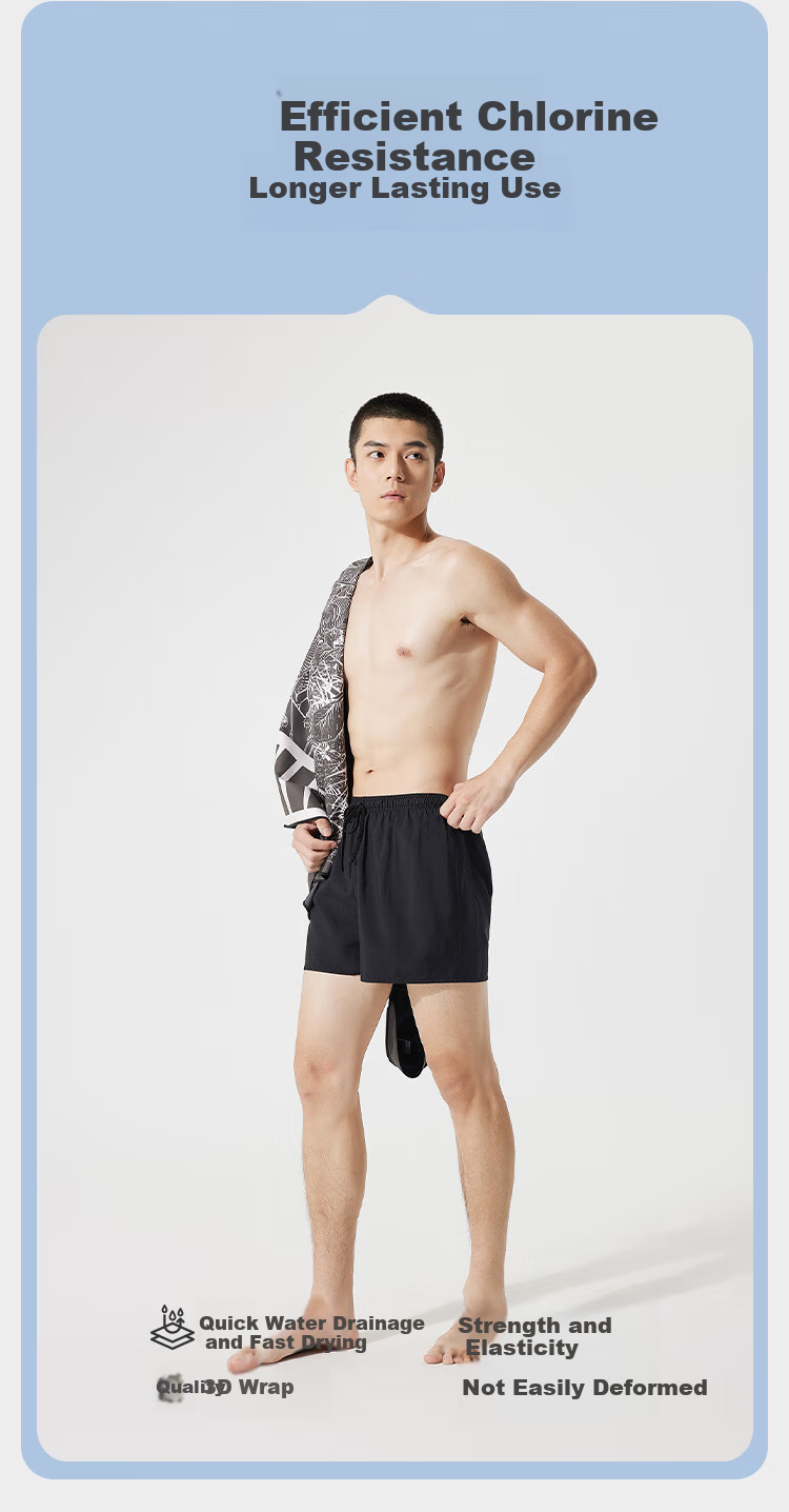 JD Original Men's Swim Trunks, Quick-Drying Anti-Embarrassment Double-Layer Loose-Fit Boxer Beach Shorts Swimwear for Men Beach Vacation Swimming Trunks, Printed 2XL 4