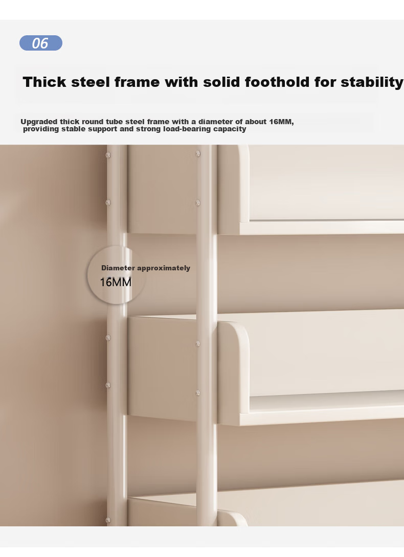 Shanshanmuyi Floor-Standing Bookshelf, Simple Bookcase, Student Storage Rack, Home Living Room Multi-Layer Storage Shelf 11