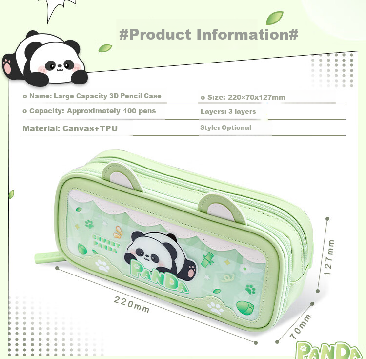 Kabaxiong Cute Bunny Ear Pencil Case with High Aesthetic Value, Large Capacity Stationery Pencil Box for Boys in Elementary, Middle School Students, Space Travel Theme 2