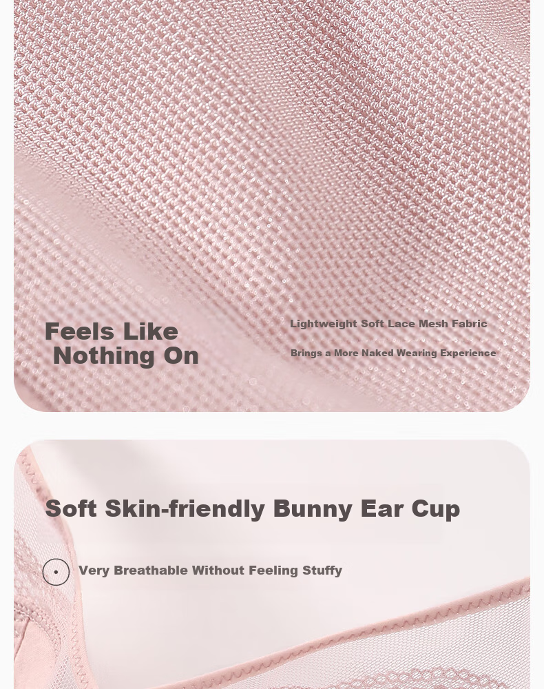 Fenteng Large Bust Minimizing Bra for Women, Thin Style, Wireless, Push-Up, Anti-Sagging Brassiere, Skin Color, Size 75B 9