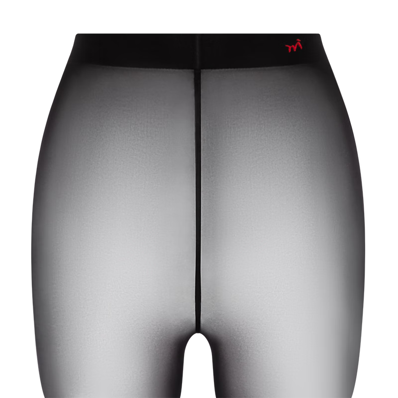 Laimi Runsi [Passionate Trilogy] Black 120D Autumn Winter Tights with Gusset Warm Leggings 1 Pair L