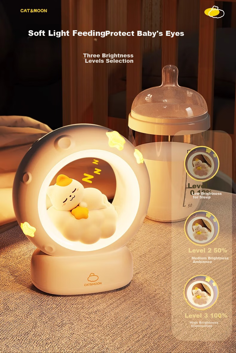 Xifeng Night Light, Bedroom Sleep Lamp, Children's Eye Protection Bedside Lamp, Birthday Gift for Girls, High Aesthetic Value And Practical 3