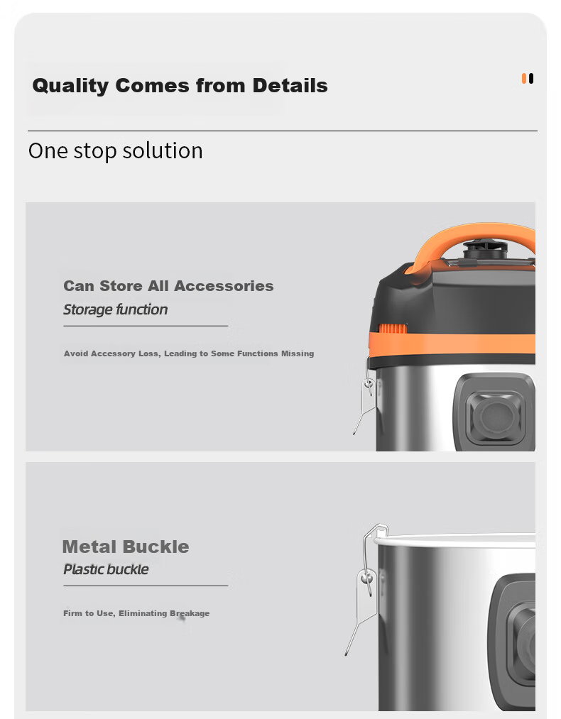 Royalstar Vacuum Cleaner, Industrial 3300W Peak Power, High Suction for Home Use, 45L Capacity, for New Construction And Renovation Cleaning, Commercial Use in Hotels, Car Wash Shops, RS-XT300B 10
