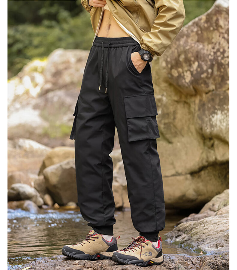 LangSha Northeast Harbin Ski Down Pants Men's Snow Village Mohe Travel Cold-Resistant Windproof Waterproof Warm Winter Gear 11
