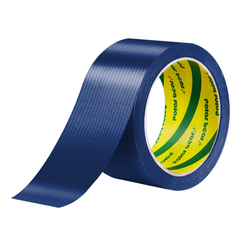 Polar Bear Strong Fabric Tape Easy to Tear Blue 48mm*15y (13.7 Meters) 1 Roll Windproof Tarp Repair Carpet Fixing Waterproof Tape CL-409L