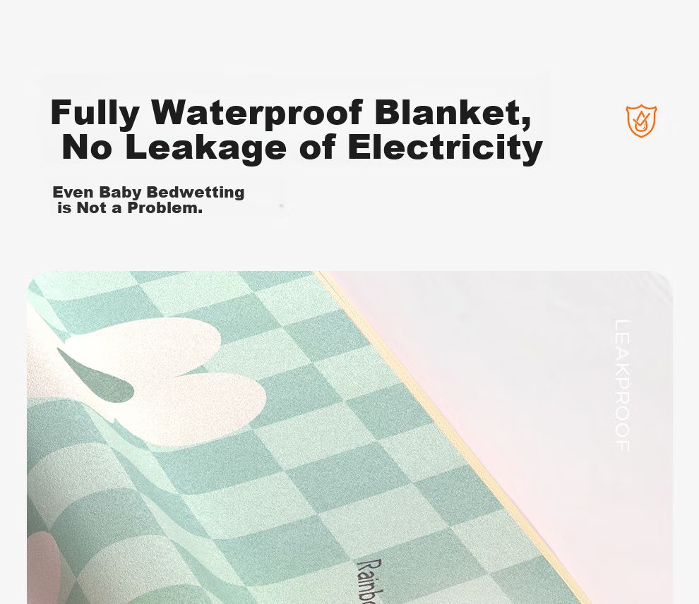 Caihongshenghuo [High Temperature Power-Off] Single-Person Single-Control Non-Woven Electric Heating Blanket Mattress Pad, 1.5*0.7 Meters, Suitable for Dormitory Use 7