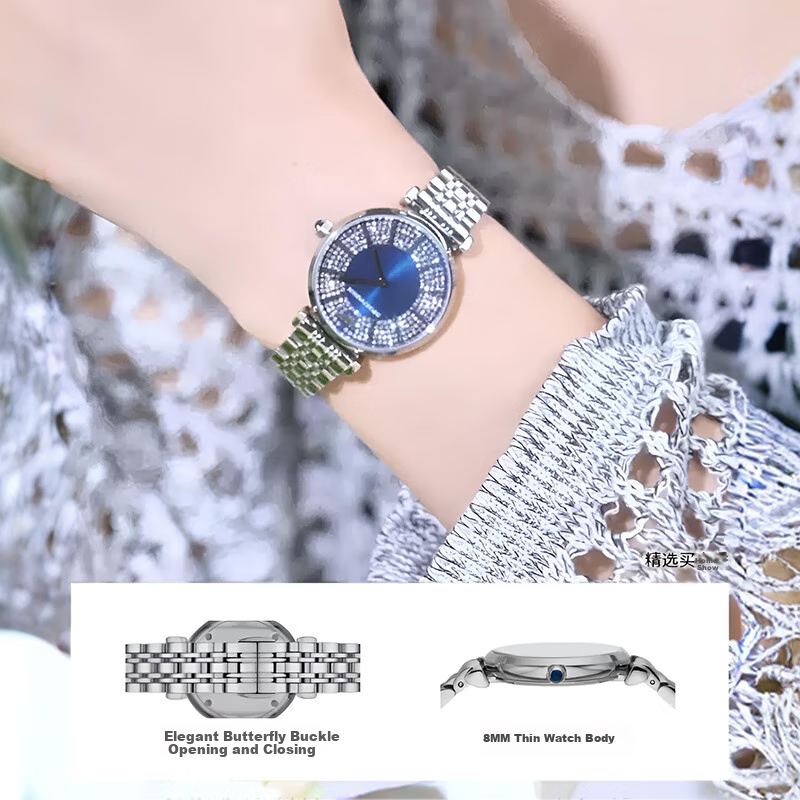 EMPORIO ARMANI Ladies' Watch, Starry Sky Series in Night Sky Blue, Birthday Gift for Girlfriend, AR11627