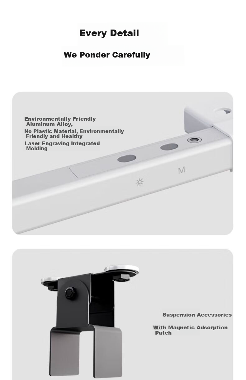 Dpdupi Depu Eye Protection Lamp Desk Lamp Study Reading Homework Eye Care Student Children National AA Clip-on Smart Bookshelf Lamp 33