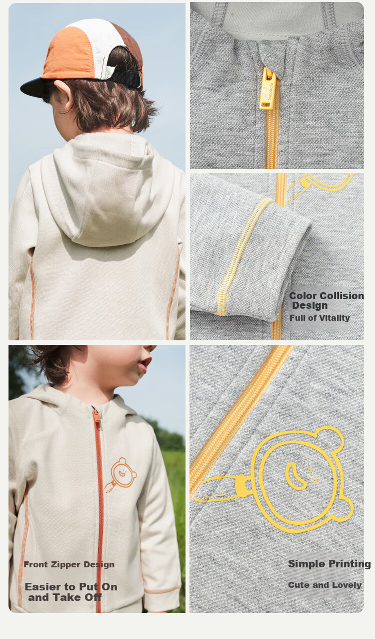 BALABALA Children's Clothing, Baby Jacket, Boys' Outerwear, Girls' Hooded Top, Autumn Sportswear, Outdoor Wear, 208325105208 7