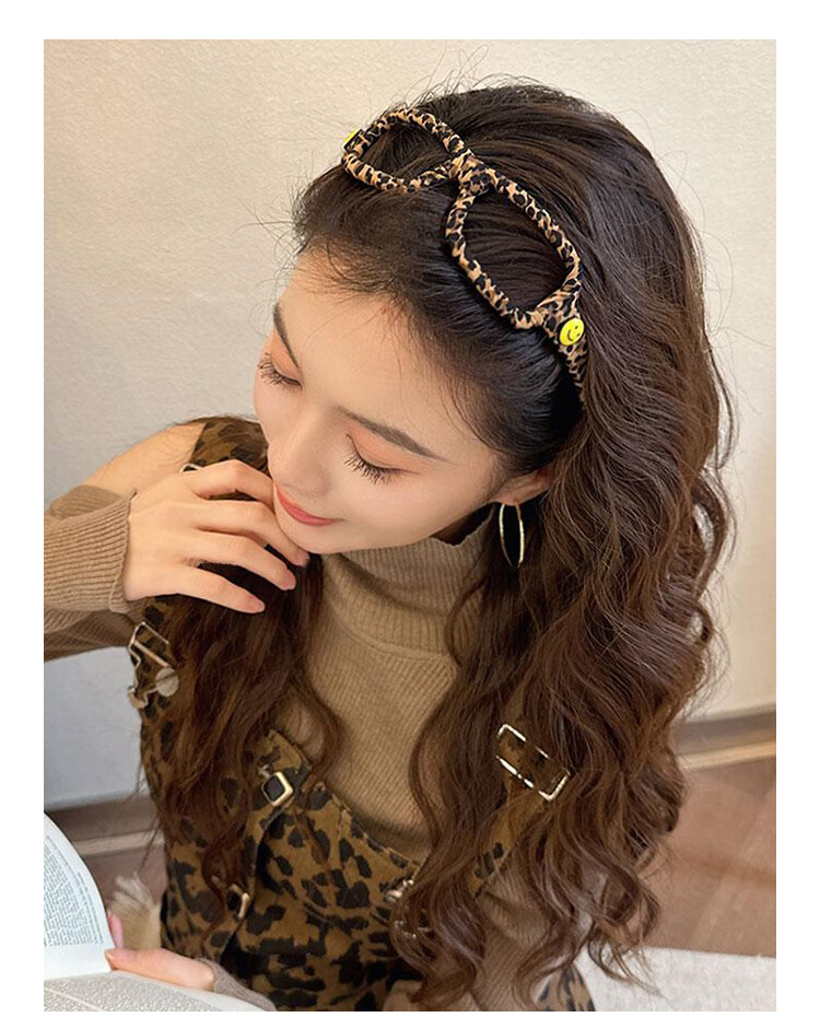 CHIMERA Leopard Print Glasses Headband High Crown Face Slimming Versatile Hair Hoop Hair Clip 6.1 Children's Day Gift 3