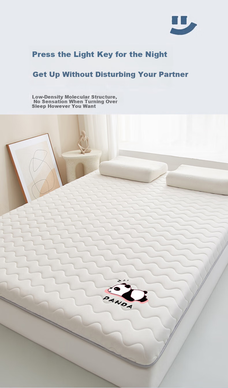 Wuyinliangpin Class A Fabric Student Mattress Cover, Single Bed Pad, 1.2x2 Meter Bed Foldable Mattress, Dormitory All-Season Non-Slip 6