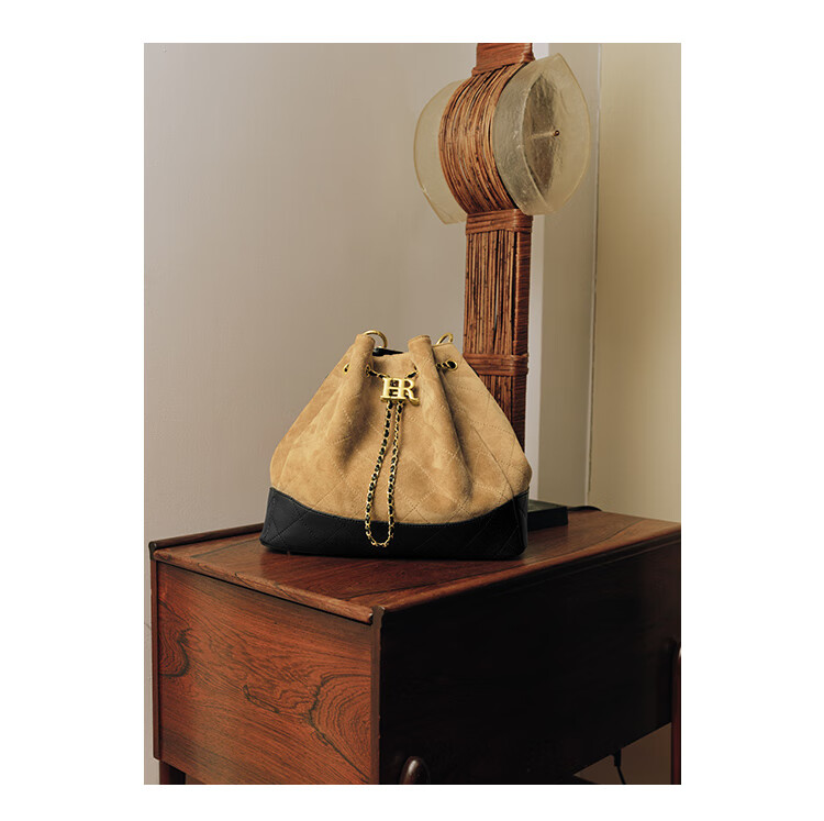 HRHR Women's Suede Bucket Bag Luxury Shoulder Crossbody Bag 1