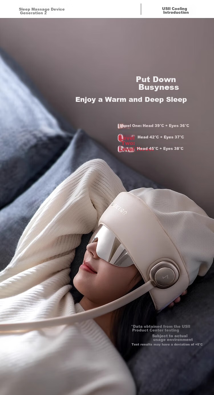 Liangjie R2 Head Massager, Fully Automatic Portable Massage Cap, Scalp Massager with Air Cushion, Kneading And Pressure Relief, Sleep Aid Device, Eye Hot Compress, Mid-Autumn Festival And Birthday Gift for Parents 10