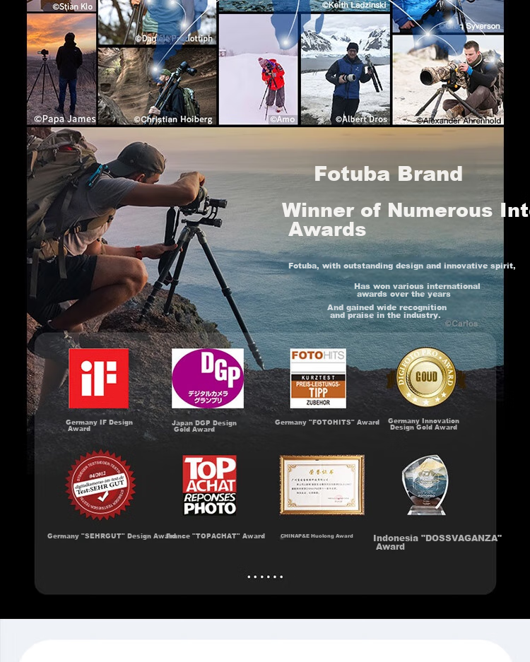 Fotopro A5i+55QS+SJ-85, Buckle Design Panoramic Ball Head, Variable Monopod, Mirrorless Digital Camera Photography Tripod, Feather Gray 18