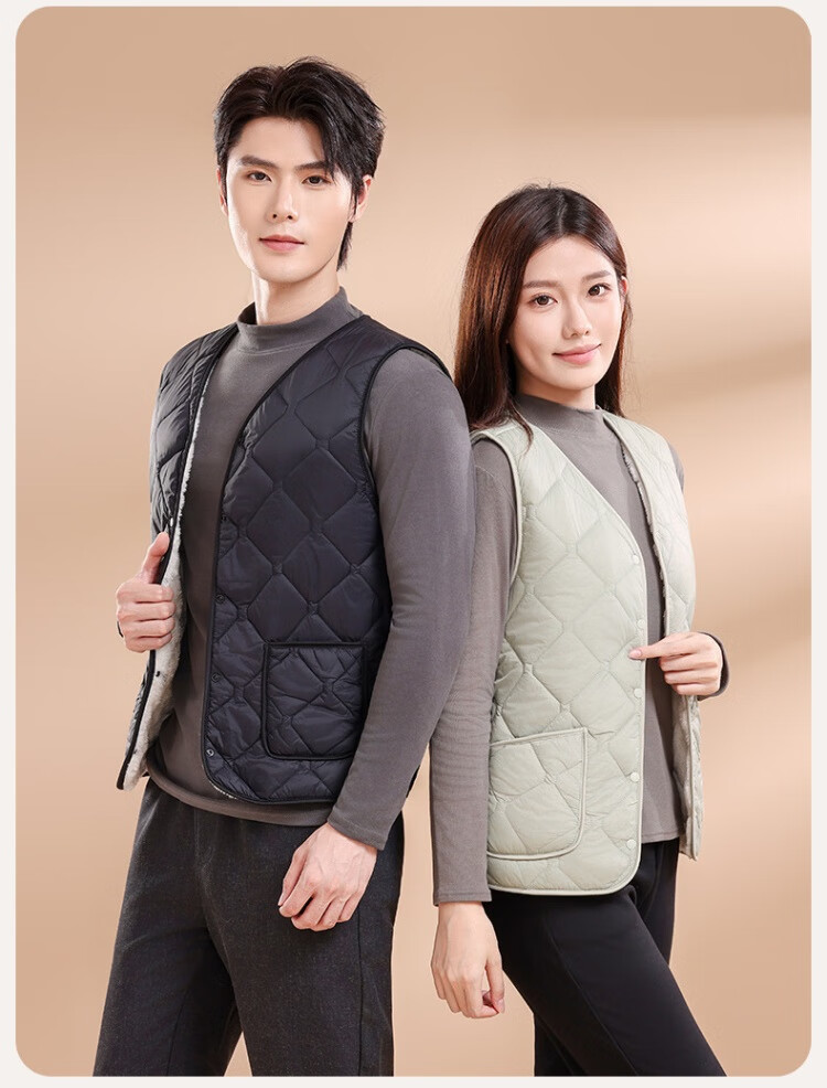 MiiOW [10A Antibacterial] Women's Wool Vest 2025 Autumn Winter Solid Color Sleeveless Warm Outerwear 13