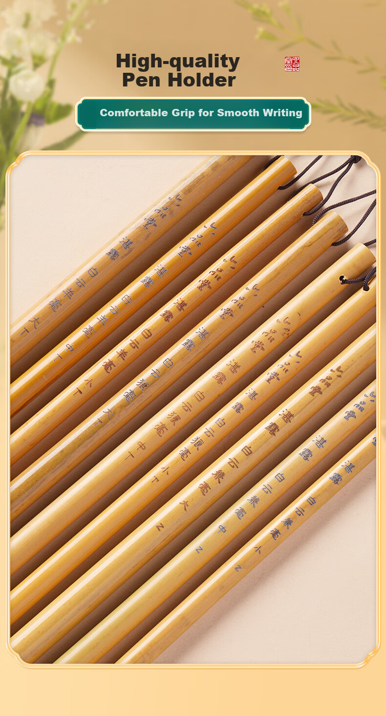 Liupintang Upgraded Mixed Hair Calligraphy Brush Set with White Cloud, Sheep And Wolf Hair for Beginners, Students' Four Treasures of The Study, Small Regular Script, Medium Regular Script, Calligraphy Practice, Chinese Painting, Calligraphy, General-Purpose Font 2