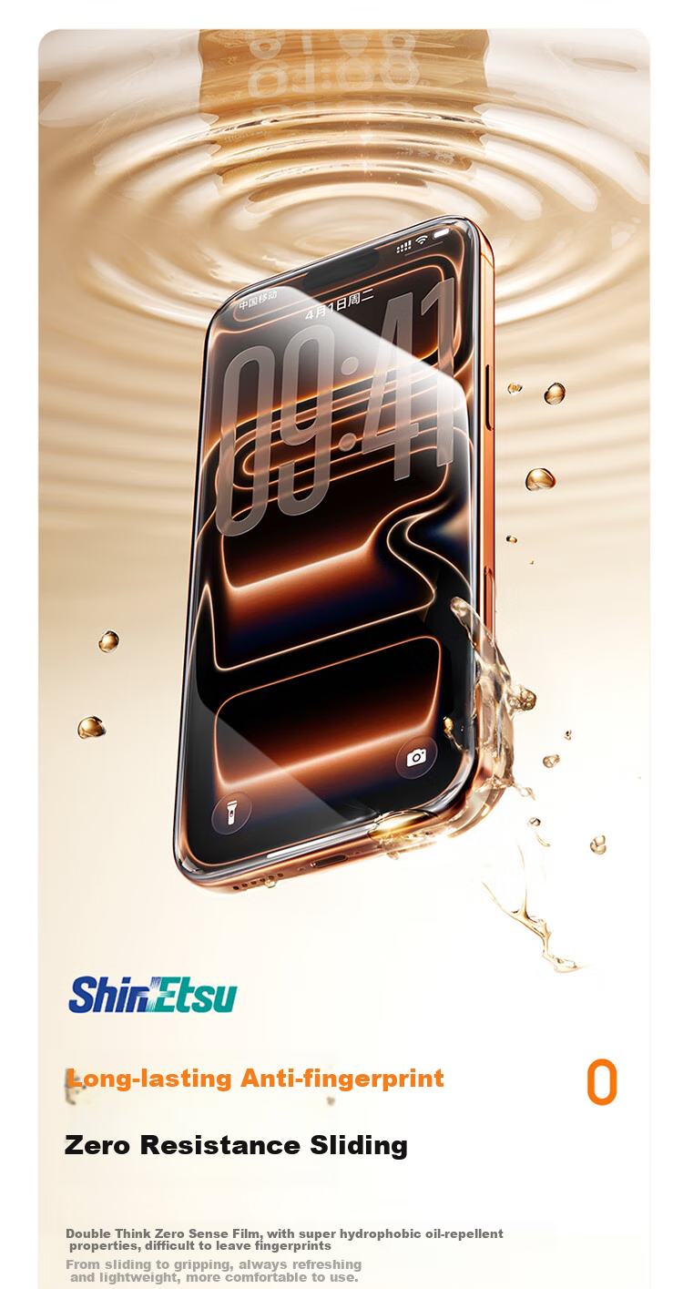 Baseus [3D Heat Bending + Rheinland Certified AR Anti-Reflective] Tempered Glass Screen Protector for IPhone 17 Pro, Full Coverage Anti-Fingerprint High Definition Heat Bending Film for Apple 17 Pro 13