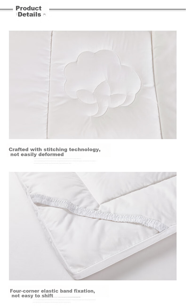 FUANNA × JINGDONG Custom Cotton Mattress, Soybean Fiber Thick Pad, Pure Cotton Single Student Protective Mat, 0.9x1.9 Meters 10