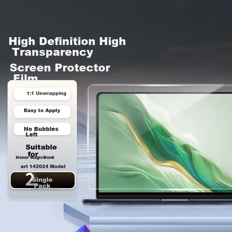 JPLAYER Screen Protector for Honor MagicBook Art 14 2026 Model/25 Model/24 Model Laptops, High Definition Clear Anti-Scratch LCD Film - 2 Pack